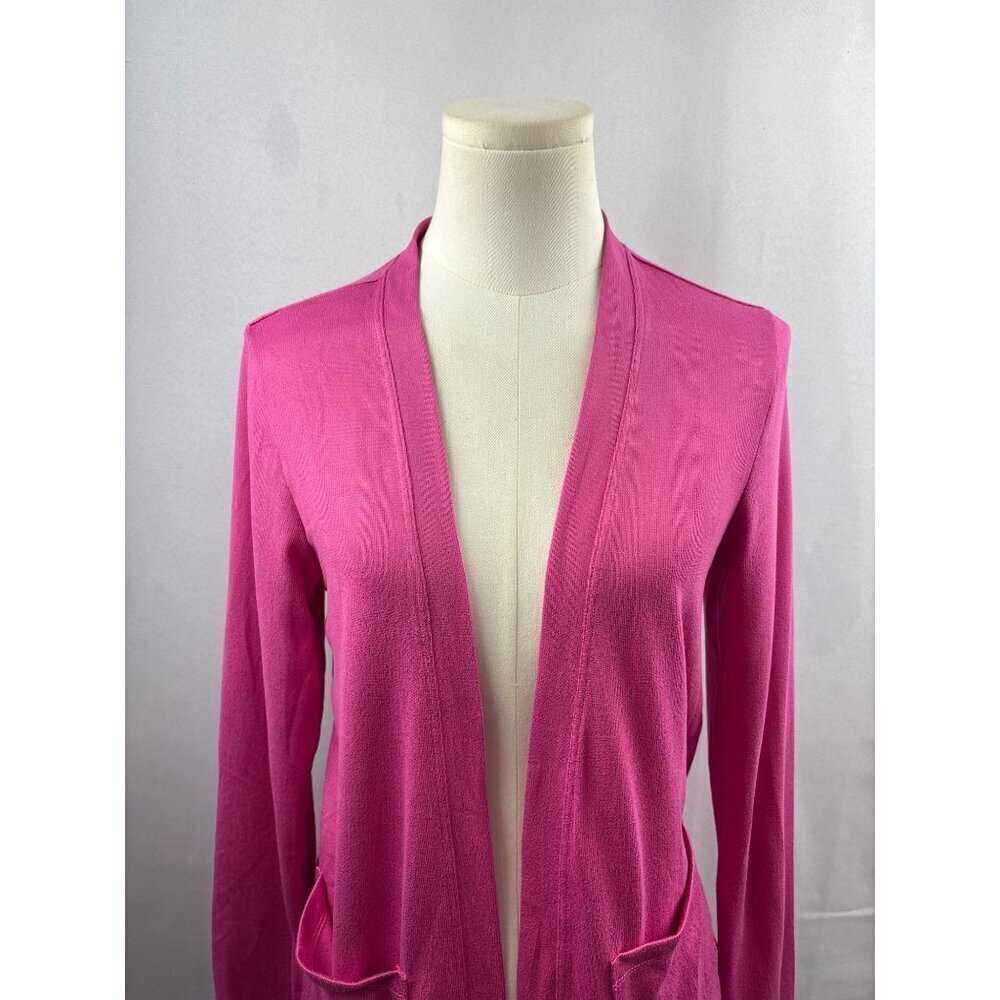 Hue Womens Pink Open Front Cardigan Small